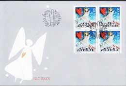 2008. ÅLAND. JULPOST In 4block On FDC.  (Michel 303) - JF544706 - Ålandinseln