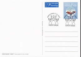 2007. ÅLAND. POSTKORT POSTAGE PAID With FDC Cancel.  - JF544715 - Aland