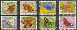 Ile De Man 2011 Yvertn° 1696-1703 *** MNH Cote 20 € Faune WWF Papillons Vlinders Butterflies - Isle Of Man