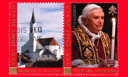VATICANO - Usato - 2007 - 80º Genetliaco Di Papa Benedetto XVI - Ritratto Di Papa Benedetto XVI - 0,60 € - Usados