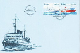 2009. ÅLAND. INRIKES + EUROPA Complete Set Ships Viking And VIKING LINE On FDC.  (Michel 312-313) - JF544719 - Aland