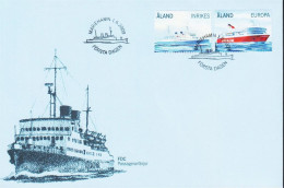 2009. ÅLAND. INRIKES + EUROPA Complete Set Ships Viking And VIKING LINE On FDC.  (Michel 312-313) - JF544719 - Ålandinseln