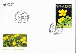 2008. FØROYAR National Flower (Caltha Palustris) On FDC. (MICHEL 646) - JF544725 - Islas Faeroes