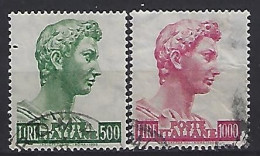 Italy 1957-74  San Giorgio (o) Mi.981 Y A + 982 Y C - 1946-60: Used