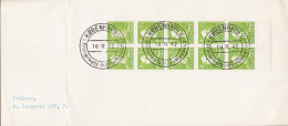 1942. DANMARK. CHRISTIAN X 15 ØRE In 10block On FDC (fold) KØBENHAVN 10.11.42.  Unusual.  (Michel 270) - JF544737 - FDC