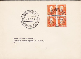 1943. DANMARK. CHRISTIAN X 30 ØRE In 4block On FDC KØBENHAVN 5.1.43.   (Michel 273) - JF544742 - FDC