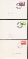 1944. DANMARK. Local Churches In Complete Set On 3 FDCs  KØBENHAVN 7. SEPT. 1944.   (Michel 282-284) - JF544758 - FDC