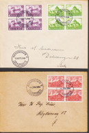 1944. DANMARK. Local Churches In Complete Set In 4blocks On 2 FDCs  KØBENHAVN 7. SEPT. 19... (Michel 282-284) - JF544759 - FDC