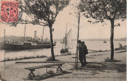 FRANCE - Saint Malo - Le Bateau De Jersey Passant Le Quai De La Bourse - G.F - Animé - Carte Postale Ancienne - Saint Malo