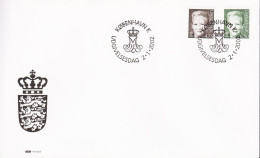 2002. DANMARK. Margrethe 4,75 And 6,50 Kr. On FDC 2.1.2002.  (Michel 1296-1297) - JF544766 - Covers & Documents