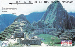 TARJETA DE PERU DE MACHU PICHU DE ENERO DEL 1994 ¡¡RARA!! - Peru