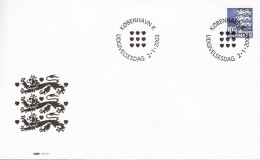 2002. DANMARK. 10,50 Lions On FDC 2.1.2002.  (Michel 1298) - JF544768 - Covers & Documents