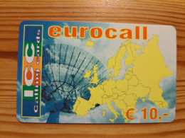 Prepaid Phonecard Austria, ICC - Euro Call - DUMMY - Austria