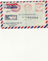 Singapore / Advertising Meter Mail / Banks / Airmail / U.S. - Singapore (1959-...)