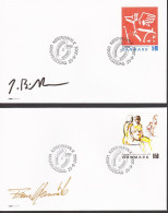 2002. DANMARK. Art Complete Set On FDC 25.9.2002.  (Michel 1318-1319) - JF544784 - Storia Postale