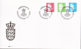 2003. DANMARK. Margrethe Complete Set With 4,25 + 6,25 And 8,50 On FDC 15.1.2003.  (Michel 1327-1329) - JF544792 - Storia Postale