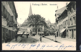 AK Freiburg / Breisgau, Blick In Die Oberlinden-Strasse  - Freiburg I. Br.