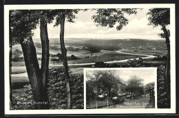 AK Mülheim-Saarn / Ruhr, Restaurant Zur Schönen Aussicht, Blick Ins Ruhrtal  - Mülheim A. D. Ruhr