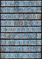 1910. NORGE.  Posthorn. 60 ØRE. Selection With 81 Stamps From Old Dealer Stock. Some Different... (Michel 88) - JF544796 - Gebraucht