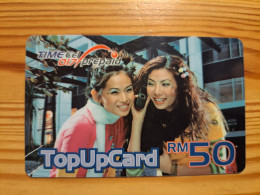 Prepaid Phonecard Malaysia, Timecel - Woman - Malesia