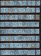 1910. NORGE.  Posthorn. 60 ØRE. Selection With 72 Stamps From Old Dealer Stock. Some Different... (Michel 88) - JF544801 - Usados