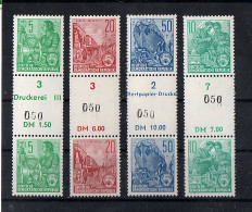 DDR. Mi.-Nr. 577/580/584/704 BR Post., Rollenmarken-Versuchsausgabe FA. Mayer - Autres & Non Classés