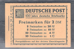 Berlin 1952 Markenheftchen Berliner Bauten, Mi.-Nr. MH 1, Post. FA. SchlegelBPP. - Lettres & Documents