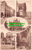 R516527 Exeter. Cathedral W. Front. E. A. Sweetman. Solograph Series. De Luxe Ph - World