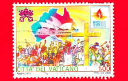 VATICANO - Usato - 2008 - Giornata Mondiale Della Gioventù - Ragazzi, Croce E Sagoma Dell'Australia - 1.00 - Used Stamps