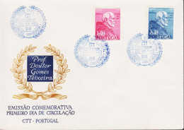 1952. PORTUGAL. Gomes Teixeira. Complete Set With 2 Stamps On FDC. (Michel 782-783) - JF544854 - FDC
