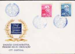 1952. PORTUGAL. Gomes Teixeira. Complete Set With 2 Stamps On FDC. Rust. (Michel 782-783) - JF544855 - FDC