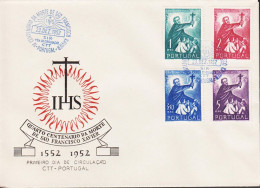 1952. PORTUGAL. Franz Xaver. Complete Set With 4 Stamps On FDC.  (Michel 788-791) - JF544858 - FDC