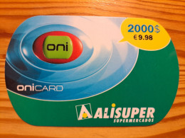 Prepaid Phonecard Portugal, Oni, Alisuper - Portugal