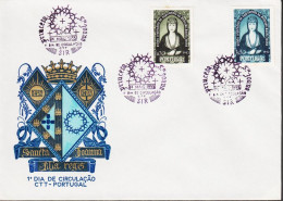 1953. PORTUGAL. Santa Joana. Complete Set With 2 Stamps On FDC.  (Michel 813-814) - JF544866 - FDC