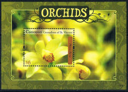 Bloc Sheet Fleurs Orchidées Flowers Orchids  Neuf  MNH **  Canouan 2011 - Orchideen