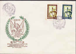 1954. PORTUGAL. COLEGIO MILITAR. Complete Set With 2 Stamps On FDC.  (Michel 829-830) - JF544873 - FDC