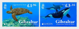 Gibraltar.2024.Europa CEPT.Underwater Fauna And Flora.2 V. ** . - 2024