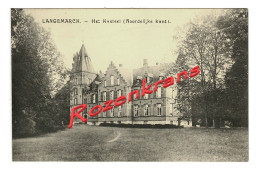 Langemark Langemarck Het Kasteel Noordelijke Kant (In Zeer Goede Staat) - Langemark-Poelkapelle