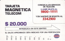 TARJETA DE COLOMBIA DE TELECOM DE $20000 CONOZCA LOS SERVICIOS DE TELECOM - Colombie