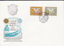 1959. PORTUGAL. Aveiro. Complete Set With 2 Stamps On FDC.  (Michel 876-877) - JF544883 - FDC