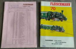 Magazine Revue Ancien Catalogue FLEISCHMANN SNCF 1970 Réseaux HO TRAIN LOCO VOITURE Circuit  EN TTBE - Autres & Non Classés