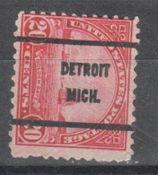 USA Precancel Vorausentwertungen Preo Bureau Michigan, Detroit 698-61. (reads Up) - Precancels