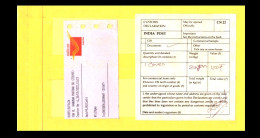 Indien / India: 'Barfreimachungs-Label [221001 Vārāṇasī, Hanuman Ghat Road], 2022' / 'Cash Payment Label', R-Brief - Storia Postale