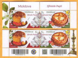 2024  Moldova  MOLDAU „Holy Easter”, Christianity, Customs, 4v Mint - Moldawien (Moldau)