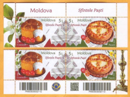 2024  Moldova  MOLDAU „Holy Easter”, Christianity, Customs, 4v Mint - Moldavië