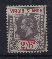 British Virgin Is: 1913/19   KGV   SG76    2/6d      MH - British Virgin Islands