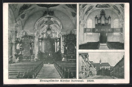 AK Rottweil, Inneres Der Evangelischen Kirche  - Rottweil