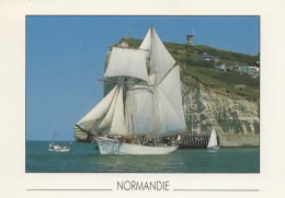 NORMANDIE,  VOILIER 3 MATS COULEUR REF 15850 - Zeilboten