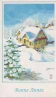 FANTAISIE, NOUVEL AN, PAYSAGE HIVERNAL COULEUR REF 15851 - New Year