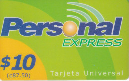 TARJETA DE EL SALVADOR DE PERSONAL EXPRESS $10 - El Salvador